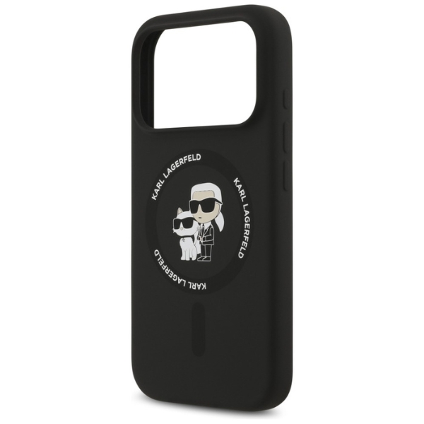 Karl Lagerfeld Silicone Karl&Choupette Ring MagSafe dėklas, skirtas iPhone 18 Pro Max / iPhone 17 Pro Max B aprašymas - Prekės nuotrauka