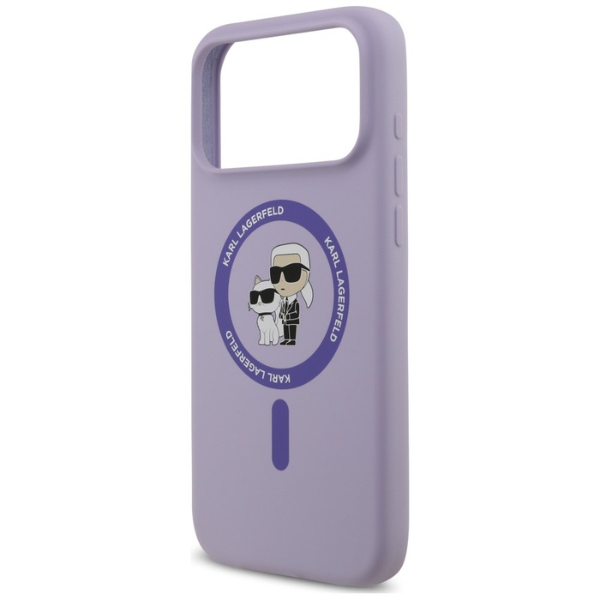 Karl Lagerfeld Silicone Karl&Choupette Ring MagSafe dėklas, skirtas iPhone 18 Pro Max / iPhone 17 Pro Max P aprašymas - Prekės nuotrauka