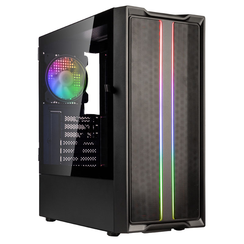 Kolink Inspire K12 ARGB Midi-Tower – juodos spalvos aprašymas - Prekės nuotrauka