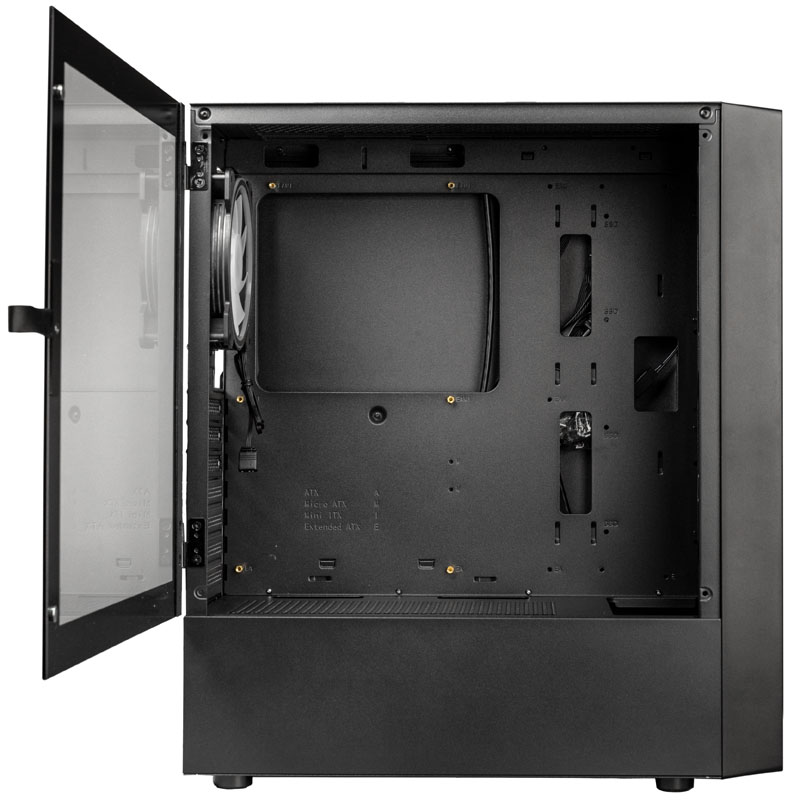 Kolink Inspire K12 ARGB Midi-Tower – juodos spalvos aprašymas - Prekės nuotrauka