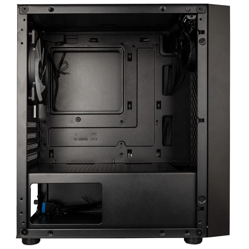 Kolink Inspire K2 Plus ARGB Micro-ATX kompiuterio korpusas, Tempered Glass – juodos spalvos aprašymas - Prekės nuotrauka