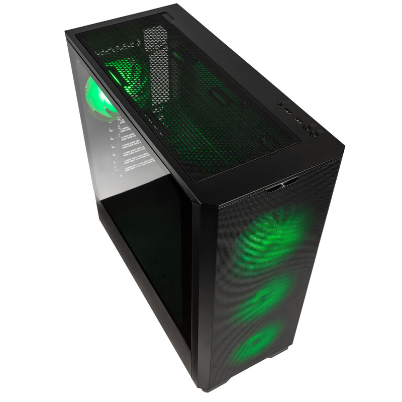 Kolink Unity Solar ARGB Mesh Mid-Tower – juodos spalvos aprašymas - Prekės nuotrauka