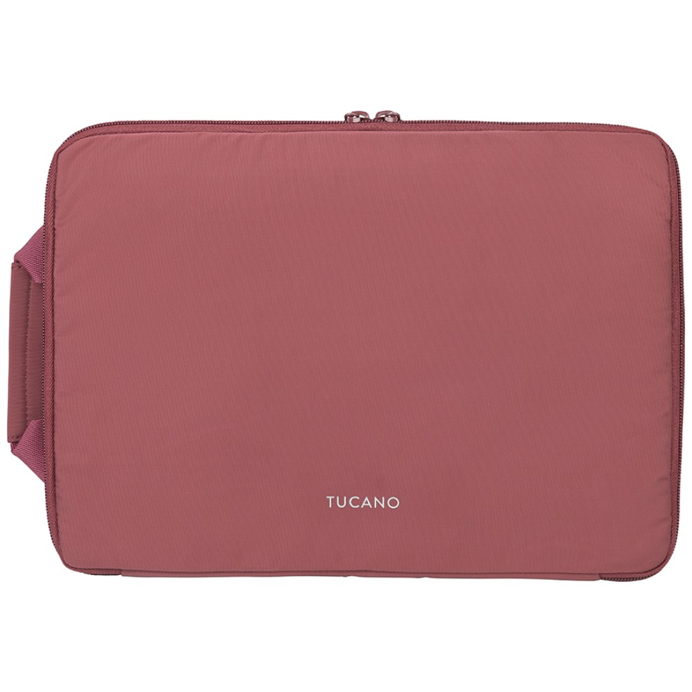kompiuterio krepšys Tucano Sandy Sleeve 13/14″ skirtas 13/14″ nešiojamam kompiuteriui, bordo spalvos aprašymas - Prekės nuotrauka