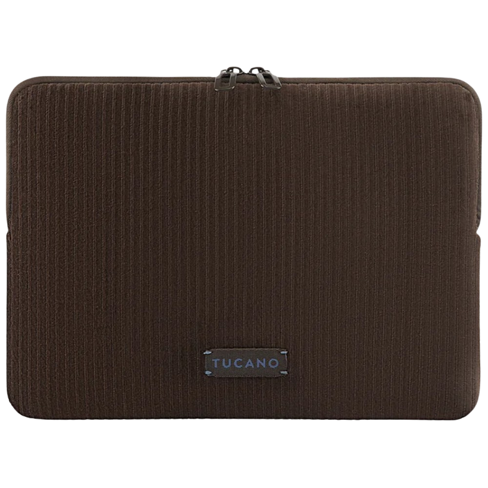 kompiuterio krepšys Tucano Velluto 2 Sleeve 13″ skirtas MacBook Air / Pro, rudos spalvos aprašymas - Prekės nuotrauka