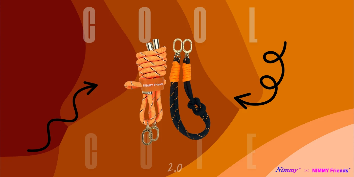 Komplektas per petį + dirželis rankai Nimmy Cool&Cute 2.0 oranžinis juodos spalvos aprašymas - Prekės nuotrauka Komplektas per petį + dirželis rankai Nimmy Cool&Cute 2.0 oranžinis juodos spalvos aprašymas - Prekės nuotrauka