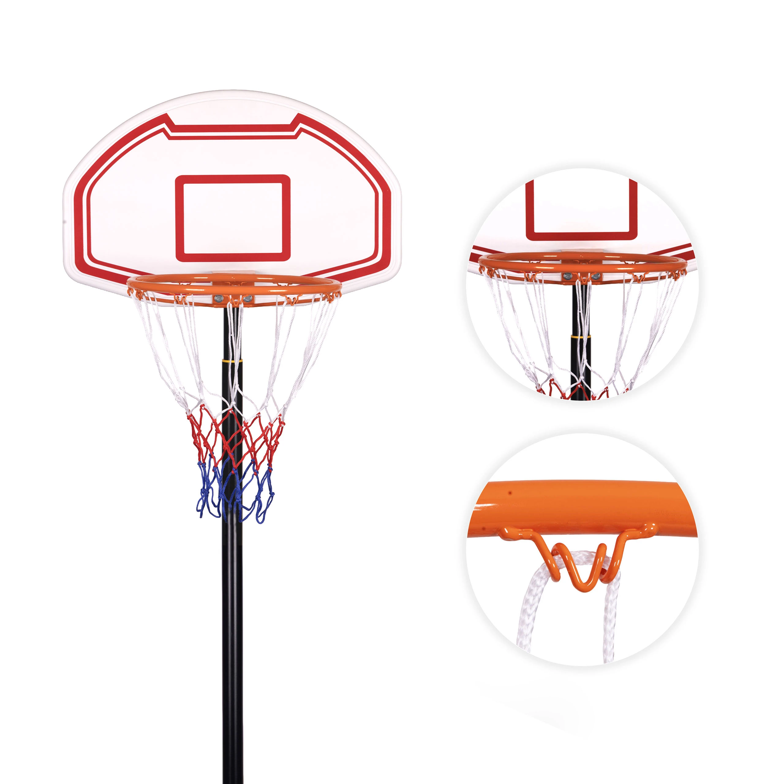 Movepro Krepšinio stovas, reguliuojamas iki 210 cm, pastatomas, lenta, lankas, MultiGarden aprašymas - Prekės nuotrauka