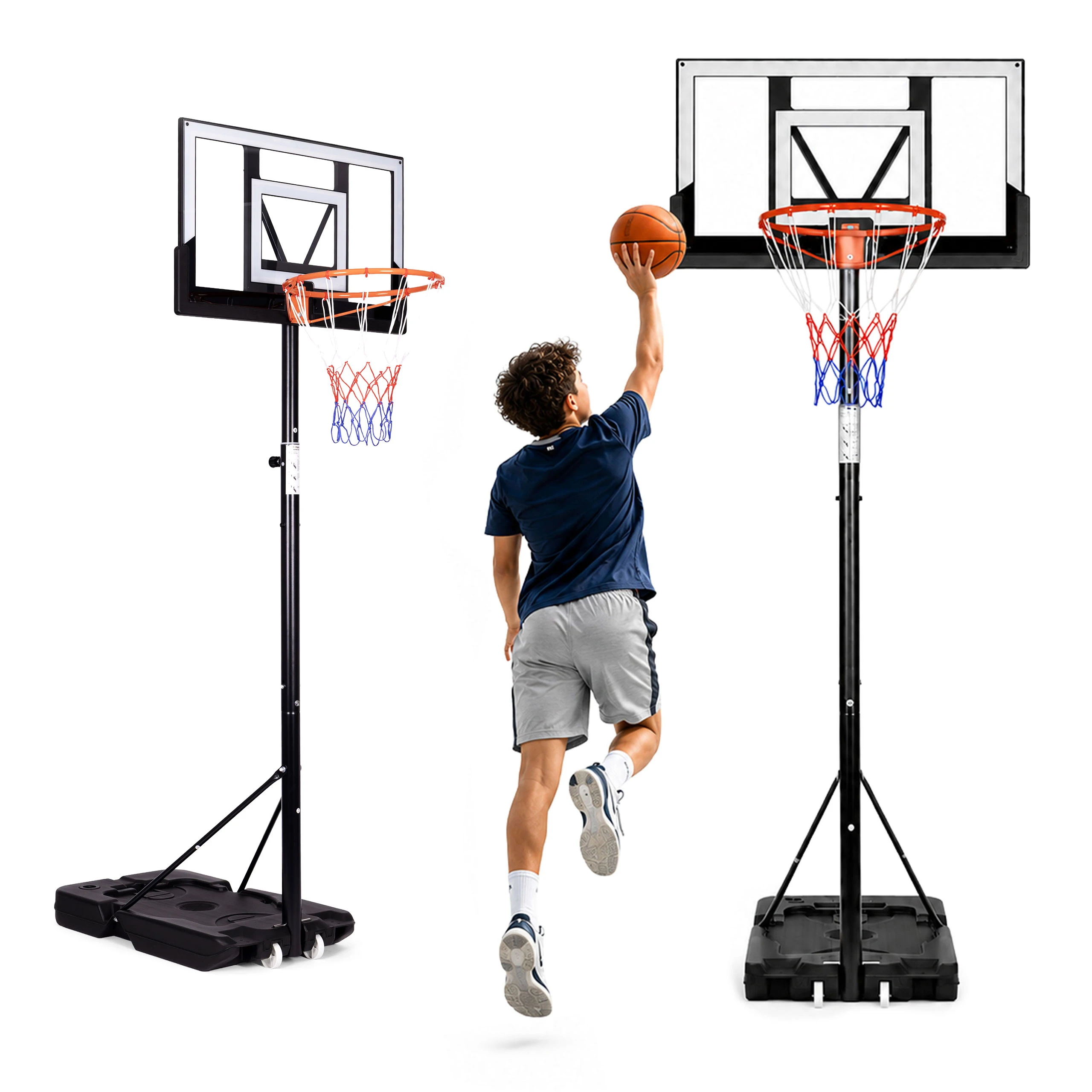 Movepro Krepšinio stovas, reguliuojamas iki 305 cm, pastatomas, lenta, lankas, MultiGarden aprašymas - Prekės nuotrauka