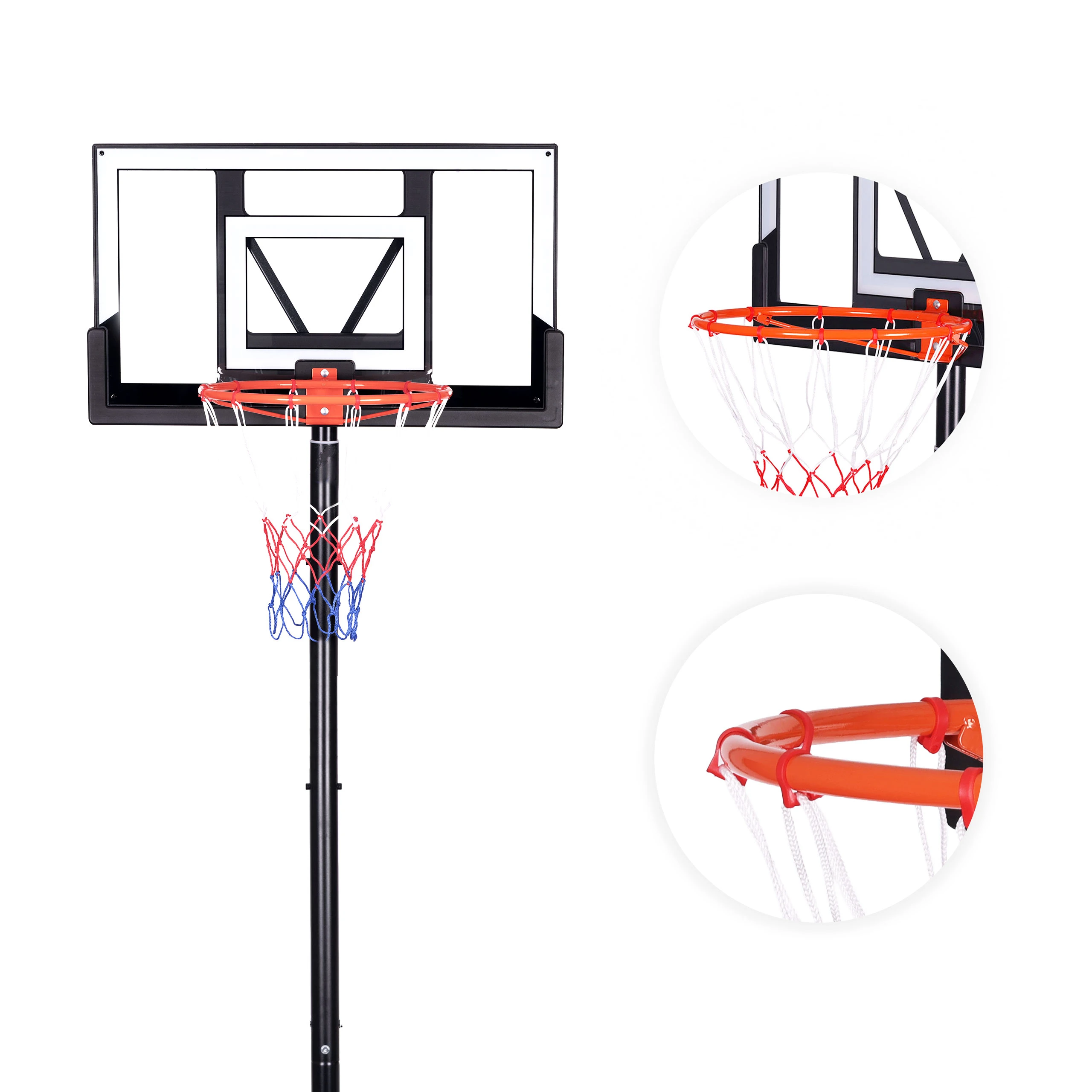 Movepro Krepšinio stovas, reguliuojamas iki 305 cm, pastatomas, lenta, lankas, MultiGarden aprašymas - Prekės nuotrauka