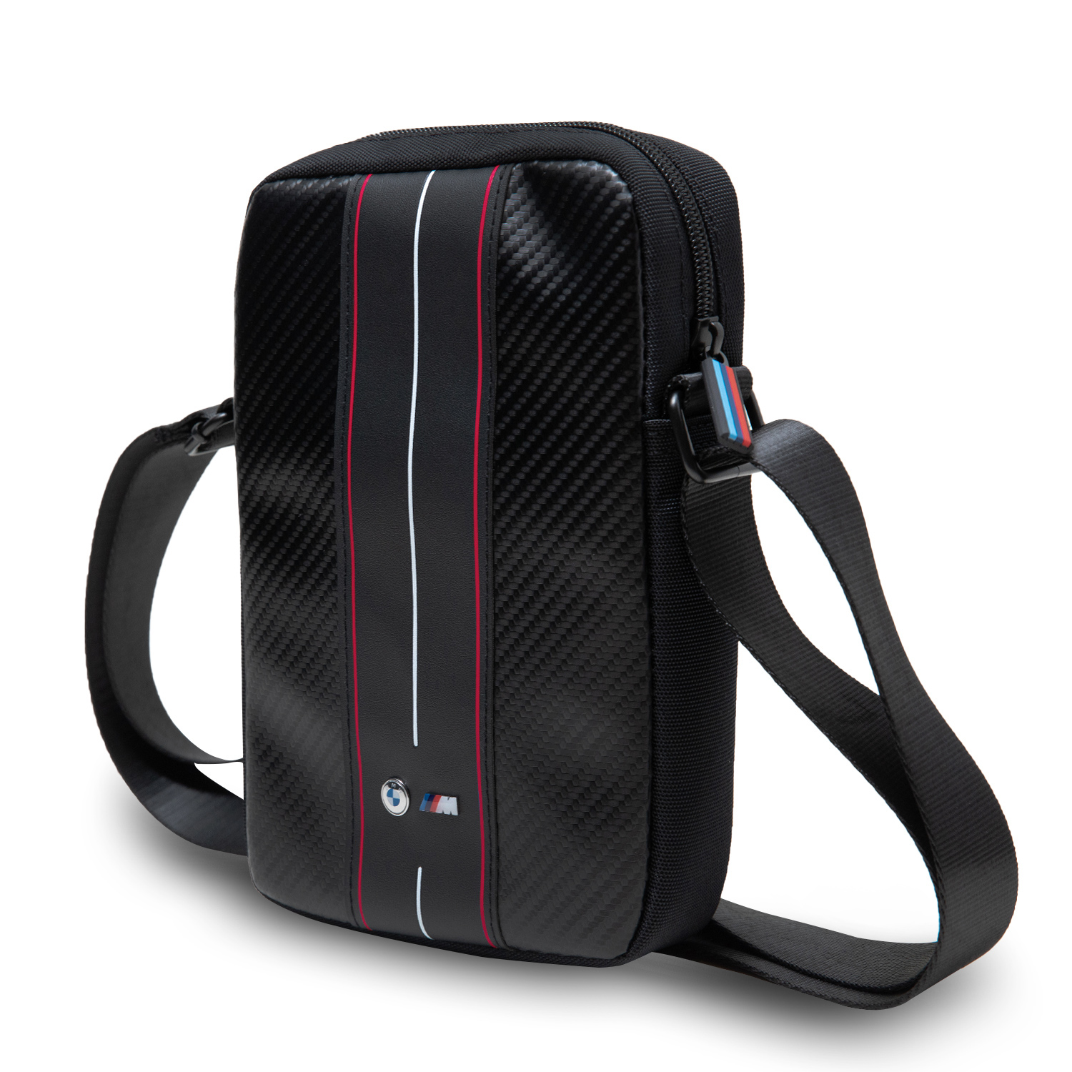 Krepšys BMW BMTB8COMSCAKR 8″ juodos spalvos Carbon Raudona Stripes aprašymas - Prekės nuotrauka