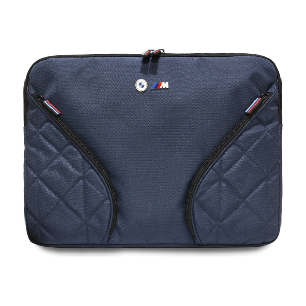 Krepšys BMW Nylon Pockets & Metal Logo Sleeve 16″ tamsiai mėlynas aprašymas - Prekės nuotrauka