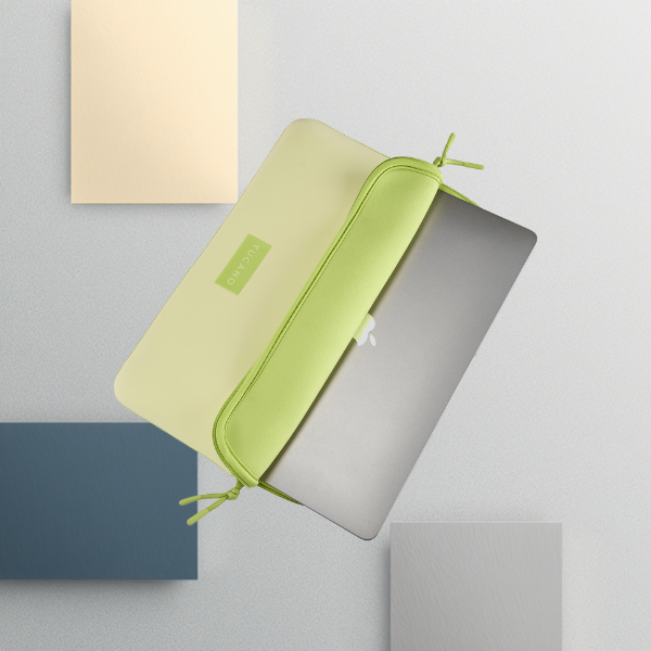 Tucano Sleeves One do MacBook Neo geltona aprašymas - Prekės nuotrauka