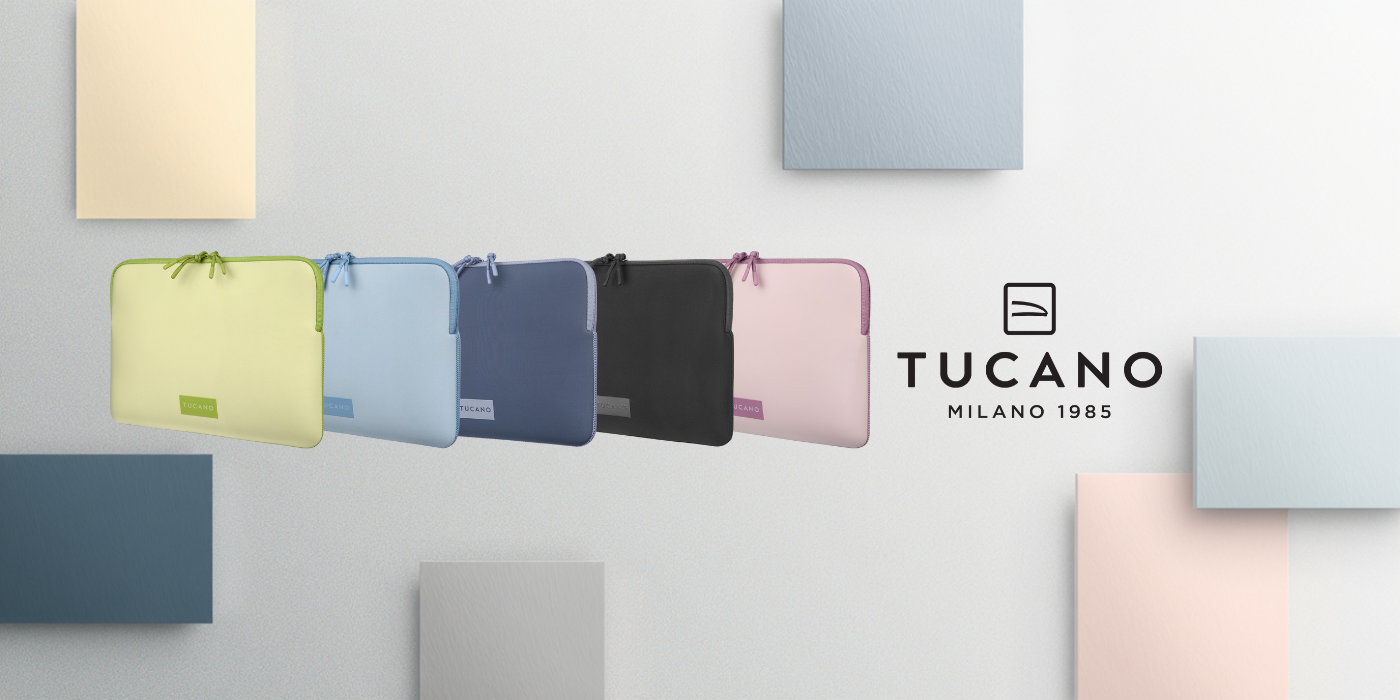 Tucano Sleeves One do MacBook Neo geltona aprašymas - Prekės nuotrauka