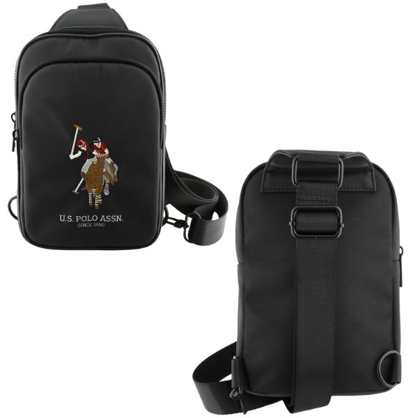 Us Polo Assn Krepšys telefonui US Polo Petit Pique Crossbody juodos spalvos aprašymas - Prekės nuotrauka Us Polo Assn Krepšys telefonui US Polo Petit Pique Crossbody juodos spalvos aprašymas - Prekės nuotrauka