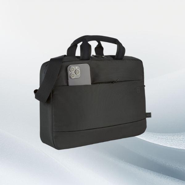 Krepšys Tucano Global 13″/14″ nešiojamam kompiuteriui 13″/14″ juodos spalvos aprašymas - Prekės nuotrauka