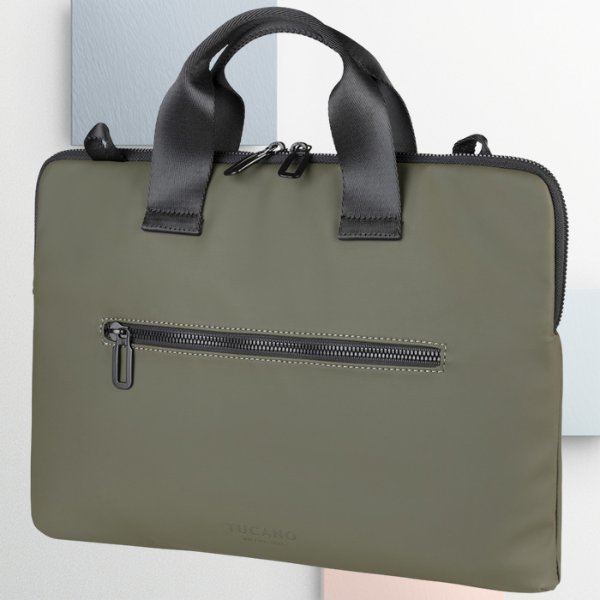 Krepšys Tucano Gommo nešiojamam kompiuteriui 15.6″ Macbook 16″, žalias aprašymas - Prekės nuotrauka