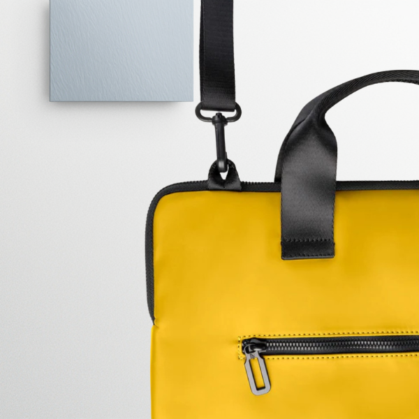 Krepšys Tucano Gommo nešiojamam kompiuteriui 14″ MacBook geltonas aprašymas - Prekės nuotrauka