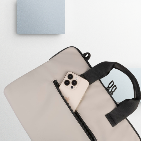 Krepšys Tucano Gommo skirtas nešiojamam kompiuteriui 15.6″ Macbook 16″ pilkos spalvos aprašymas - Prekės nuotrauka
