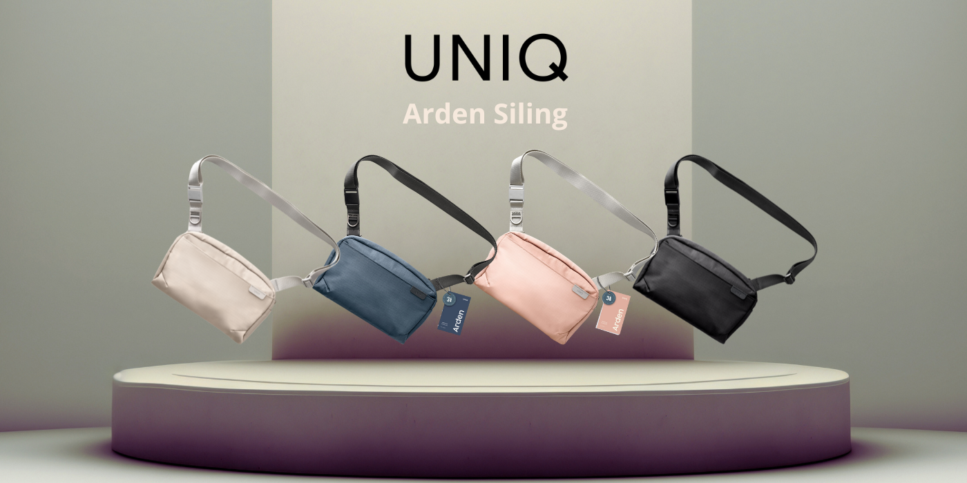 Krepšys UNIQ Arden Sling 2L smėlio spalvos aprašymas - Prekės nuotrauka
