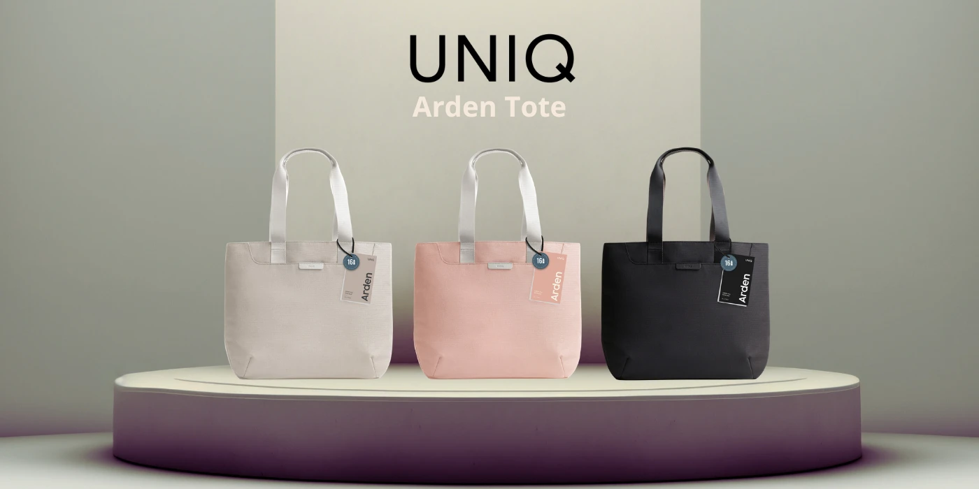 Krepšys UNIQ Arden Tote 16L juodos spalvos aprašymas - Prekės nuotrauka