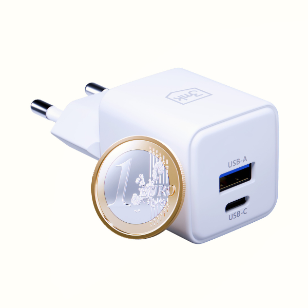 3Mk Protection 3mk Hyper GaN įkroviklis 20W QC4+ PD PPS USB-C USB-A sieninis įkroviklis - Baltas aprašymas - Prekės nuotrauka 3Mk Protection 3mk Hyper GaN įkroviklis 20W QC4+ PD PPS USB-C USB-A sieninis įkroviklis - Baltas aprašymas - Prekės nuotrauka