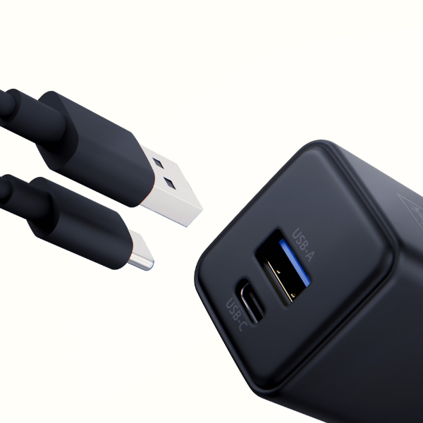 3Mk Protection 3mk Hyper GaN įkroviklis 20W QC4+ PD PPS USB-C USB-A sieninis įkroviklis - Juodas aprašymas - Prekės nuotrauka 3Mk Protection 3mk Hyper GaN įkroviklis 20W QC4+ PD PPS USB-C USB-A sieninis įkroviklis - Juodas aprašymas - Prekės nuotrauka