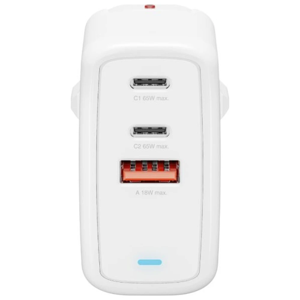 4Smarts įkroviklis GaN Flex 65W 2 USB-C+1 USB-A baltas aprašymas - Prekės nuotrauka 4Smarts įkroviklis GaN Flex 65W 2 USB-C+1 USB-A baltas aprašymas - Prekės nuotrauka