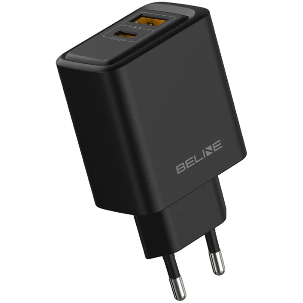 Laidinis įkroviklis Beline 45W + kabelis USB-C BLN2CB45C juodos spalvos aprašymas - Prekės nuotrauka Laidinis įkroviklis Beline 45W + kabelis USB-C BLN2CB45C juodos spalvos aprašymas - Prekės nuotrauka