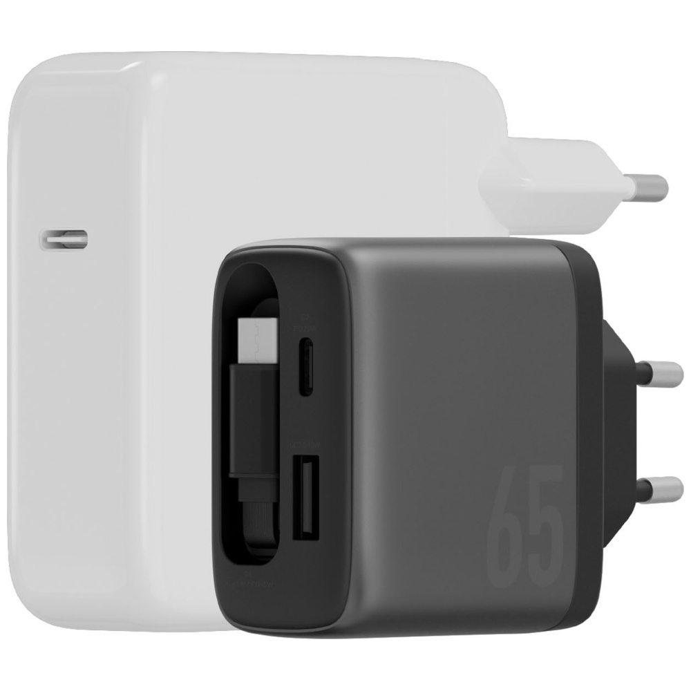Laidinis įkroviklis Energea Ampcharge Arc 65 USB-A/USB-C + ištraukiamas USB-C kabelis PD/PPS/QC3.0 GaN gunmeta aprašymas - Prekės nuotrauka Laidinis įkroviklis Energea Ampcharge Arc 65 USB-A/USB-C + ištraukiamas USB-C kabelis PD/PPS/QC3.0 GaN gunmeta aprašymas - Prekės nuotrauka