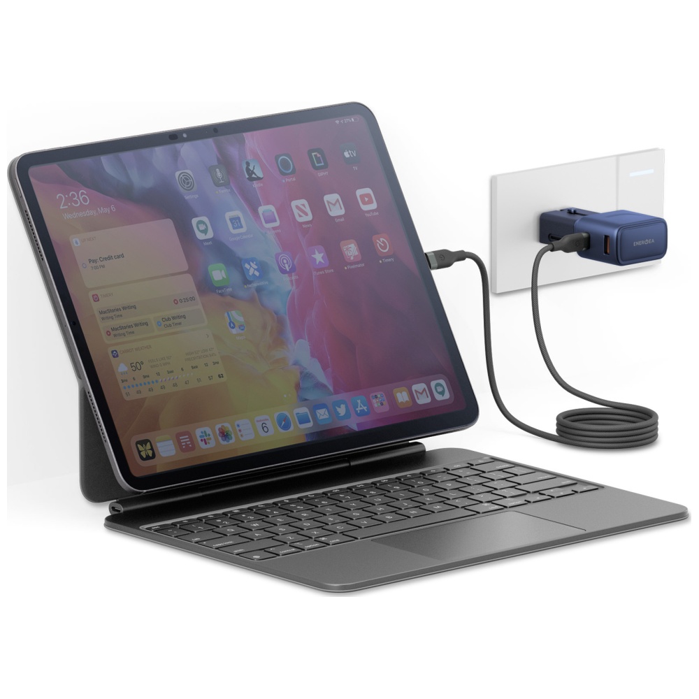 Laidinis įkroviklis Energea TravelGo Adapteris 35 USB-A/USB-C 35W mėlynas aprašymas - Prekės nuotrauka Laidinis įkroviklis Energea TravelGo Adapteris 35 USB-A/USB-C 35W mėlynas aprašymas - Prekės nuotrauka