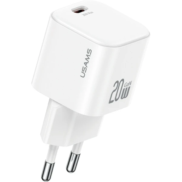 Laidinis įkroviklis USAMS JO Series CC260 20W USB-C + 1m USB-C/USB-C kabelis baltos spalvos aprašymas - Prekės nuotrauka Laidinis įkroviklis USAMS JO Series CC260 20W USB-C + 1m USB-C/USB-C kabelis baltos spalvos aprašymas - Prekės nuotrauka