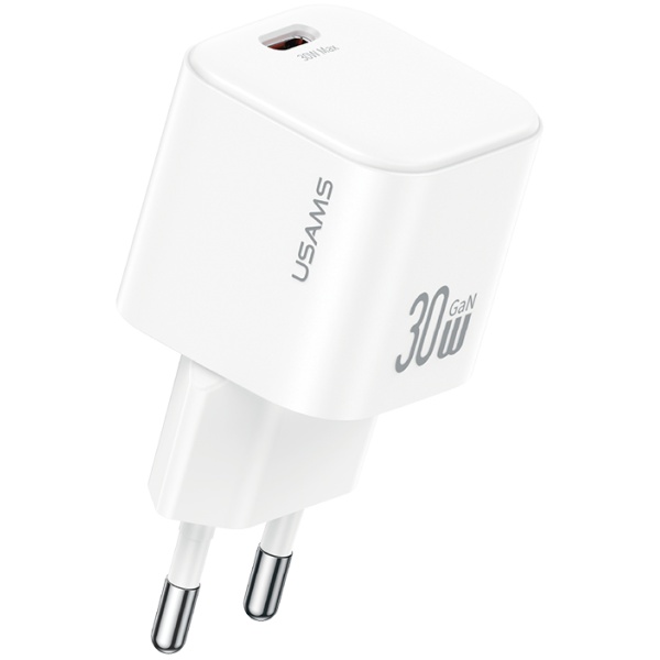 Laidinis įkroviklis USAMS JO Series CC262 30W USB-C + 1m USB-C/USB-C baltos spalvos aprašymas - Prekės nuotrauka Laidinis įkroviklis USAMS JO Series CC262 30W USB-C + 1m USB-C/USB-C baltos spalvos aprašymas - Prekės nuotrauka