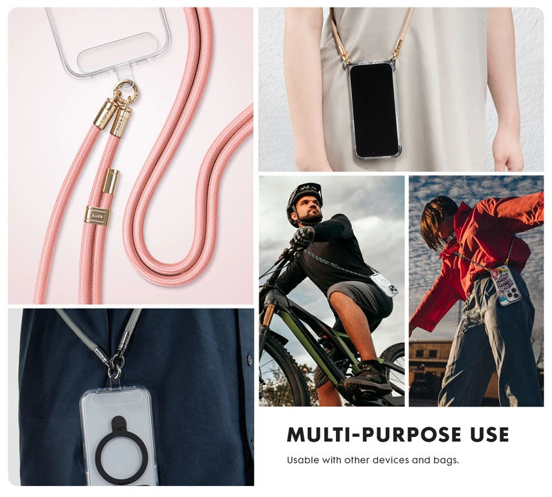 Laut ADAPTA-LOOP Crossbody Strap virvelė telefonui, rusvai gelsvas aprašymas - Prekės nuotrauka