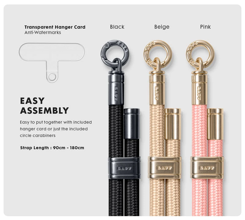 Laut ADAPTA-LOOP Crossbody Strap virvelė telefonui, rusvai gelsvas aprašymas - Prekės nuotrauka