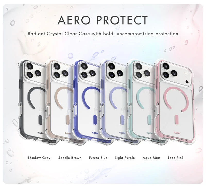 Dėklas Laut Aero Protect Apple iPhone 17 Pro Max, Aqua Mint aprašymas - Prekės nuotrauka