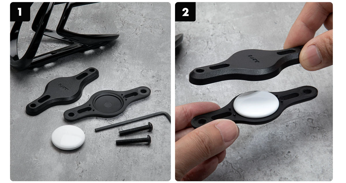 Laut Bike Tag Bottle Mount dėklas skirtas AirTag aprašymas - Prekės nuotrauka Laut Bike Tag Bottle Mount dėklas skirtas AirTag aprašymas - Prekės nuotrauka