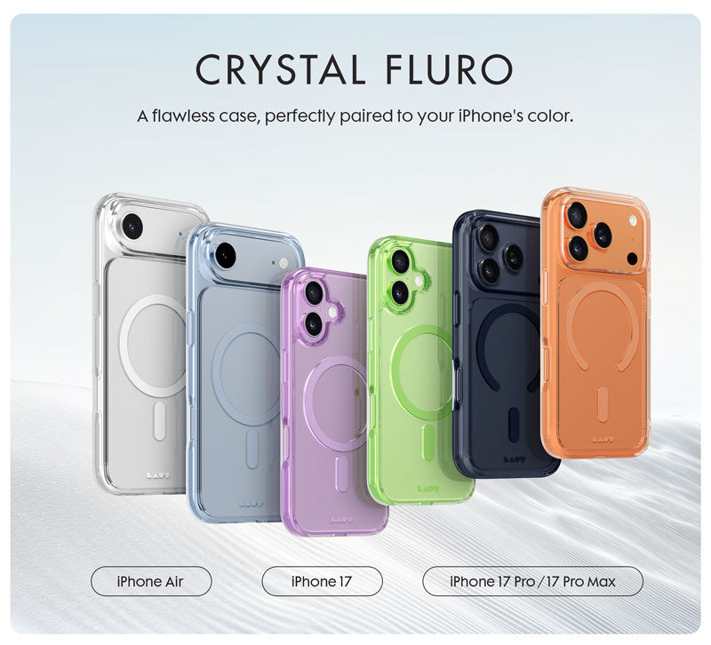 Laut Crystal Fluro dėklas skirtas Apple iPhone 17 Pro, Clear Midnight aprašymas - Prekės nuotrauka