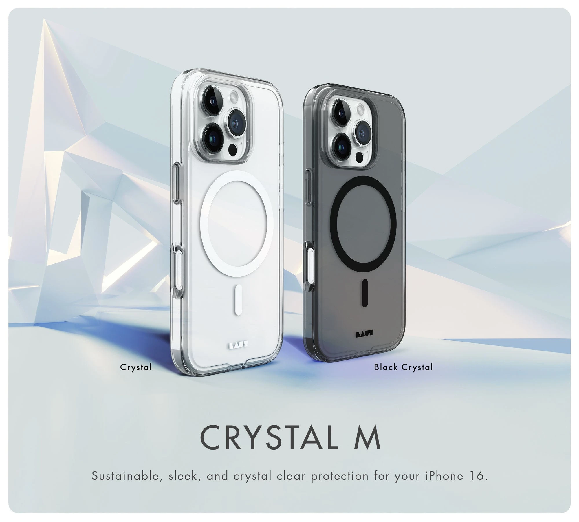 Laut Crystal-M dėklas skirtas Apple iPhone 17 Air, Clear aprašymas - Prekės nuotrauka