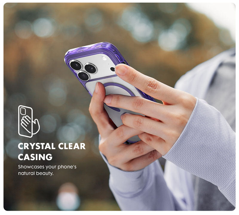 Laut Crystal Matter X dėklas skirtas Apple iPhone 17, Violetinė Crystal aprašymas - Prekės nuotrauka
