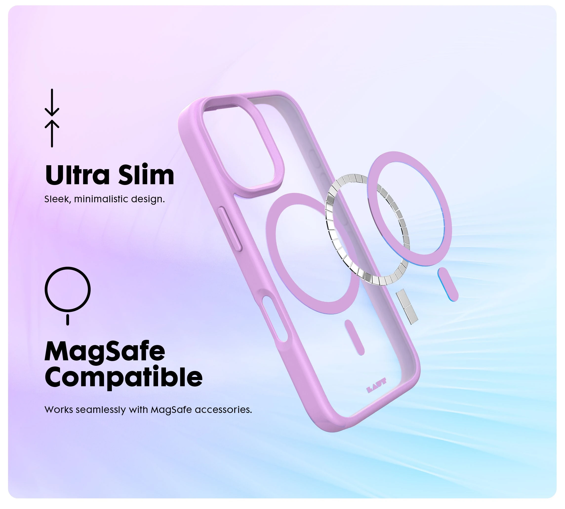 Laut Huex Protect dėklas skirtas Apple iPhone 17 Pro, Juodas aprašymas - Prekės nuotrauka