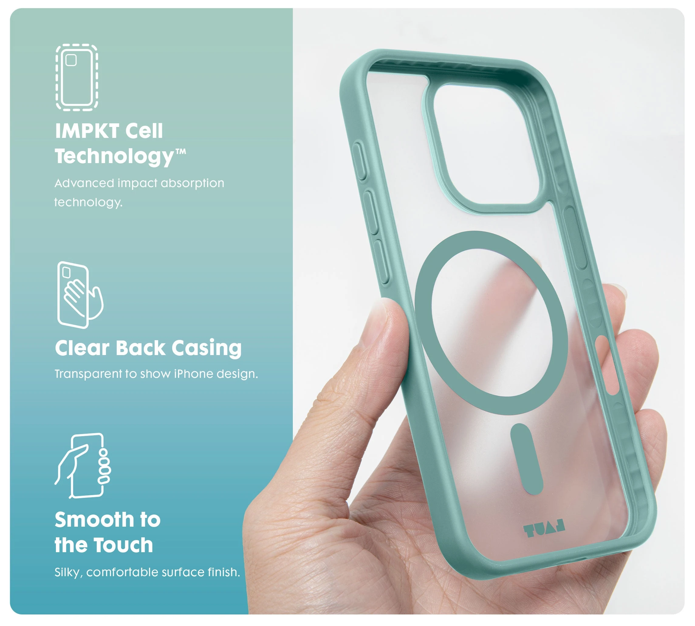 Laut Huex Protect dėklas skirtas Apple iPhone 17 Pro, rusvai gelsvas Gold aprašymas - Prekės nuotrauka