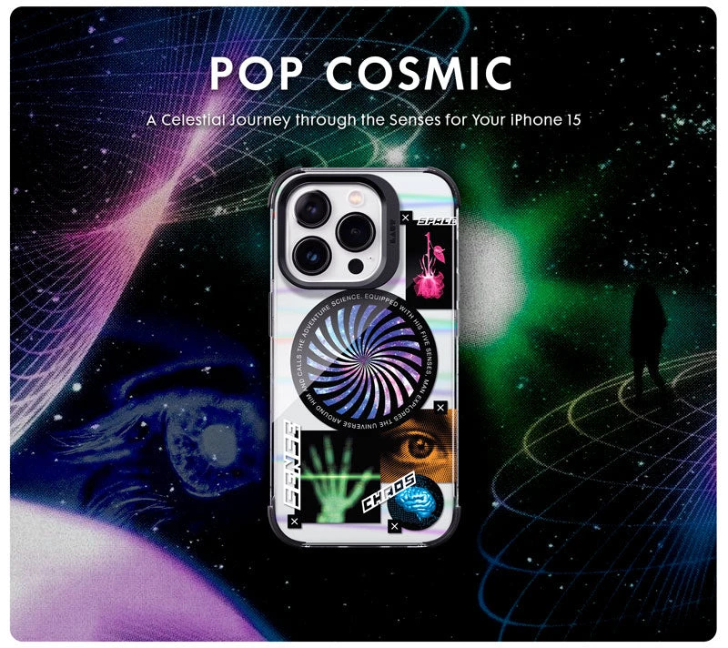 Laut Pop Cosmic dėklas skirtas Apple iPhone 15/14/13 aprašymas - Prekės nuotrauka