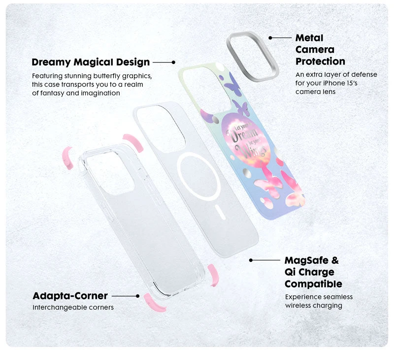 Dėklas LAUT Pop Dreamy dėl iPhone 13/14/15 MagSafe svajingas aprašymas - Prekės nuotrauka