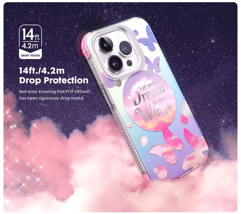 Dėklas LAUT Pop Dreamy dėl iPhone 13/14/15 MagSafe svajingas aprašymas - Prekės nuotrauka