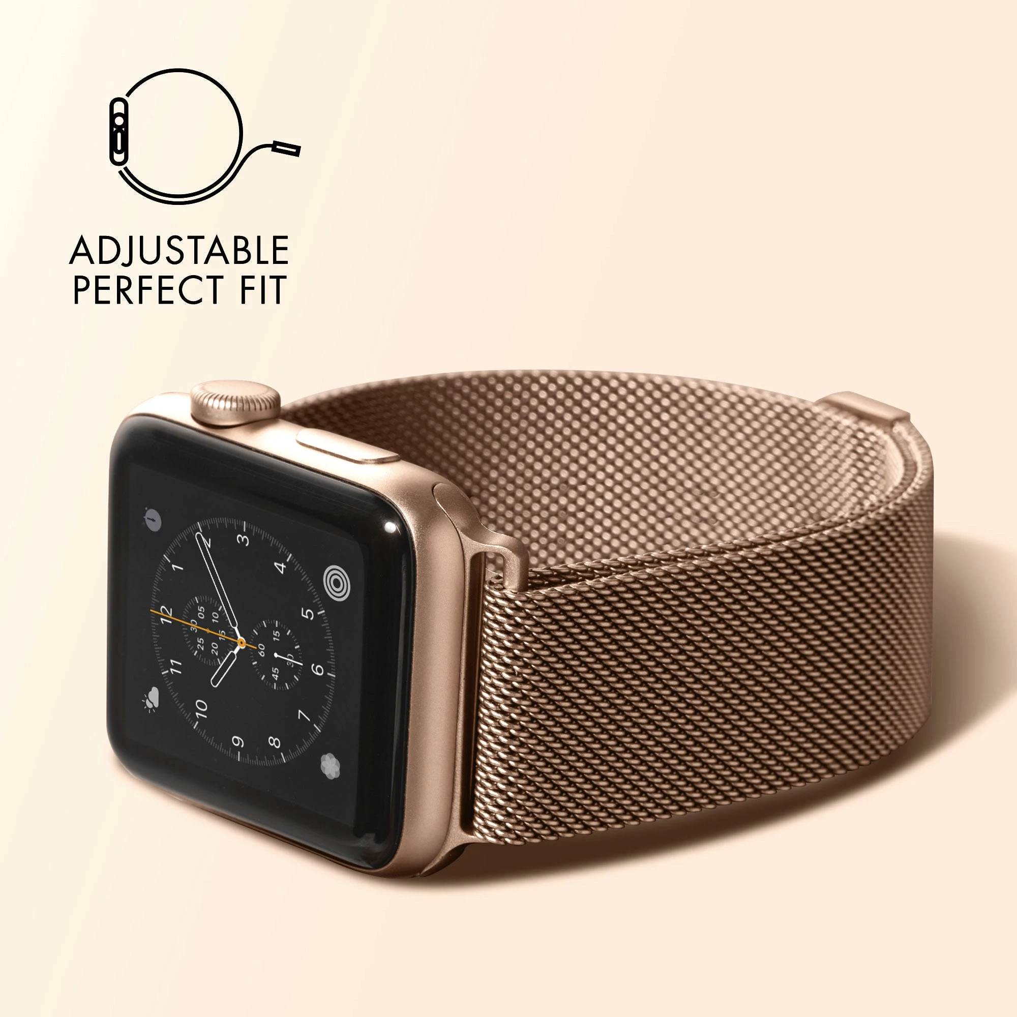 „Laut“ plieninė kilpa „Apple Watch 38/40/41mm“, sidabrinis aprašymas - Prekės nuotrauka