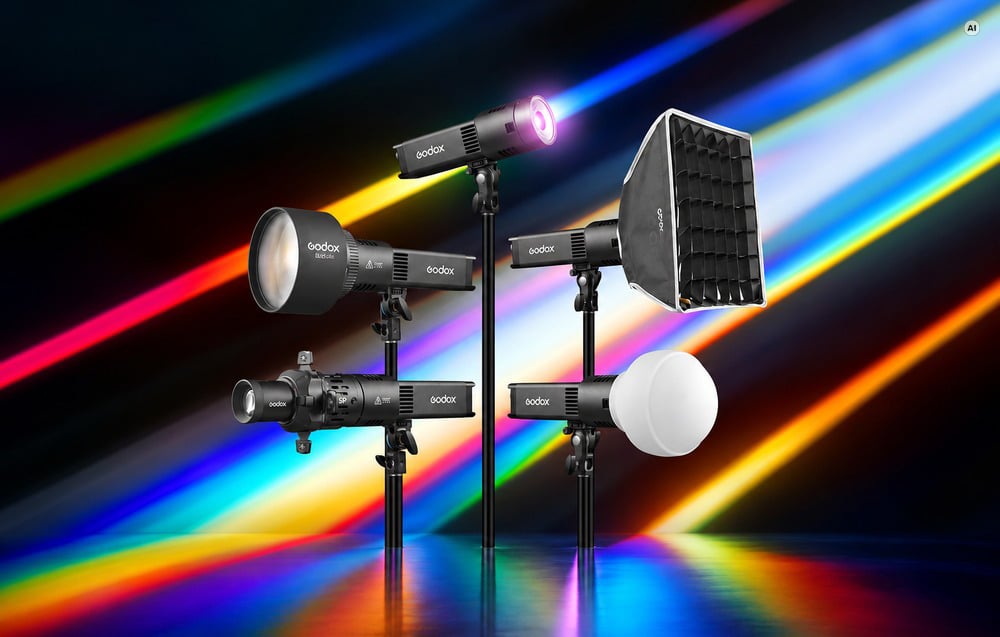 LED fotografavimo šviestuvas GODOX RS100R RGB aprašymas - Prekės nuotrauka