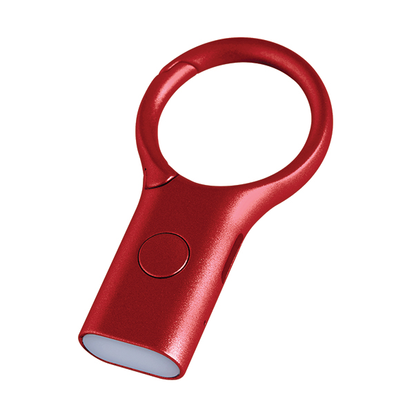 Lexon Nomaday Keychain with Flashlight dark red LL136DR aprašymas - Prekės nuotrauka