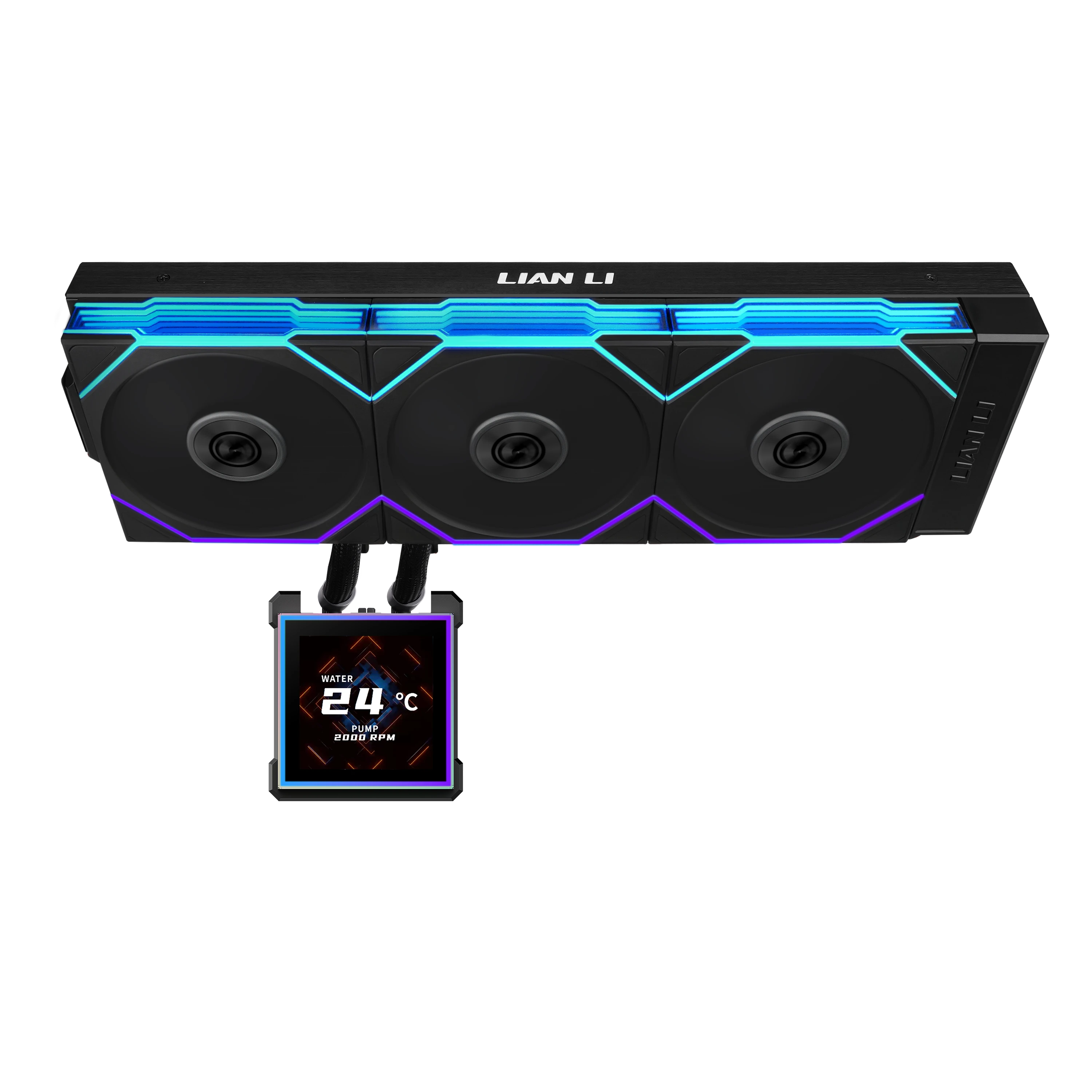 Lian Li HydroShift II LCD-S 360TL AiO Vanduo Cooling, RGB, LCD Ekranas – 360mm, juodas aprašymas - Prekės nuotrauka Lian Li HydroShift II LCD-S 360TL AiO Vanduo Cooling, RGB, LCD Ekranas – 360mm, juodas aprašymas - Prekės nuotrauka