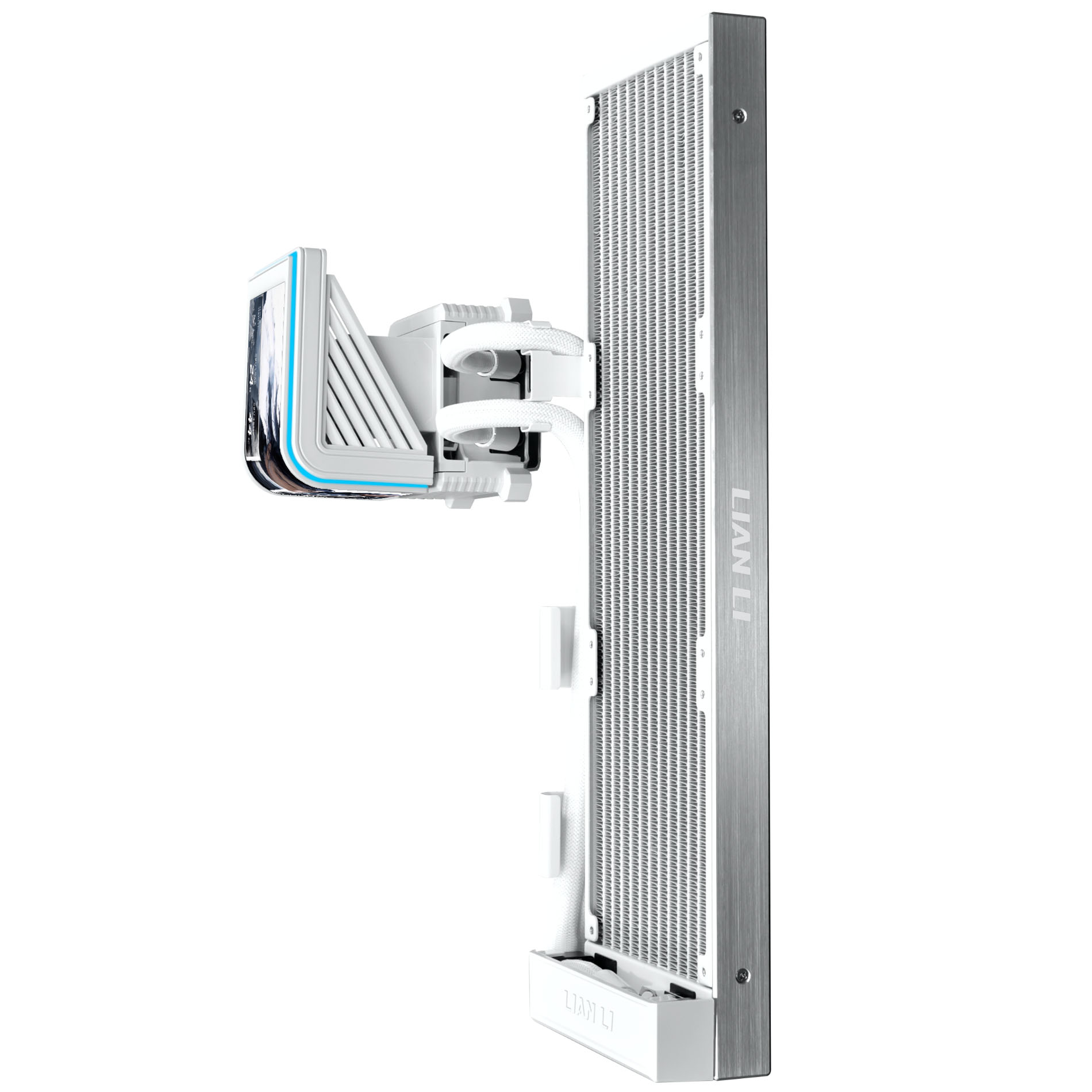 Lian Li HydroShift II OLED Curved 360 Fanless AiO Vanduo Cooling, 360 mm, OLED Ekranas – Baltas aprašymas - Prekės nuotrauka