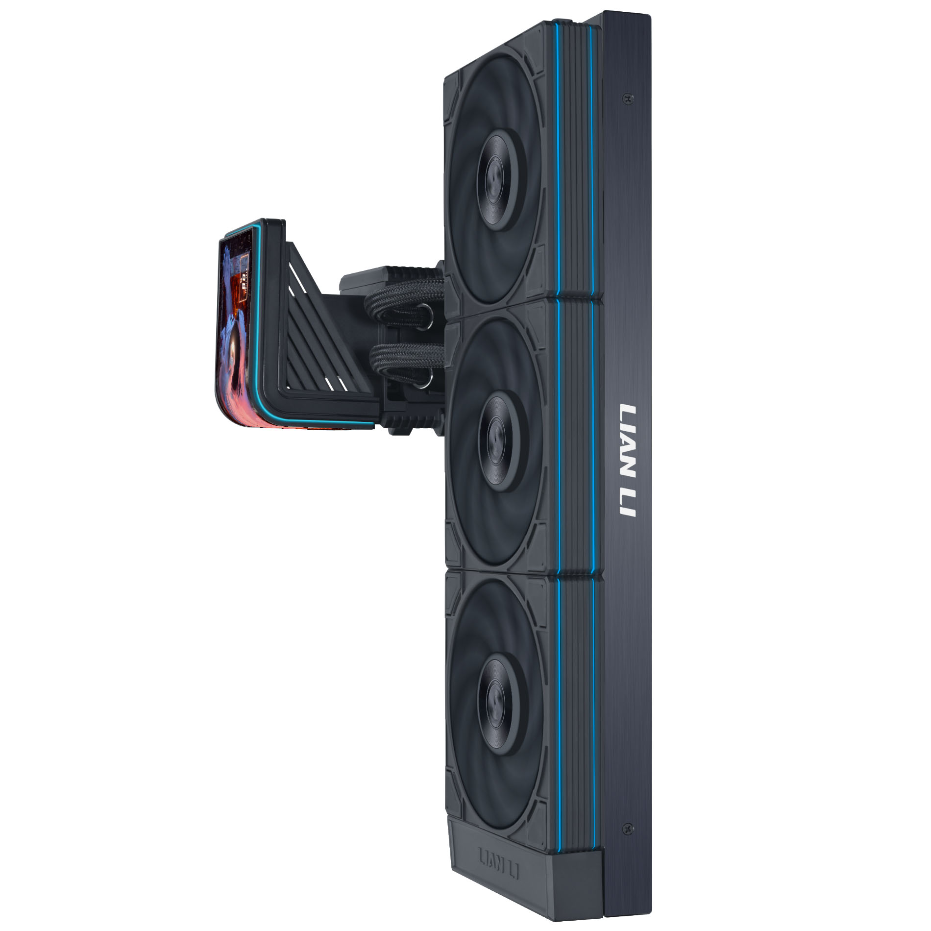Lian Li HydroShift II OLED Curved 360 UNI FAN P28 All-in-One Vanduo Cooling, 360 mm, OLED Ekranas, P28 Fans – Juodas aprašymas - Prekės nuotrauka