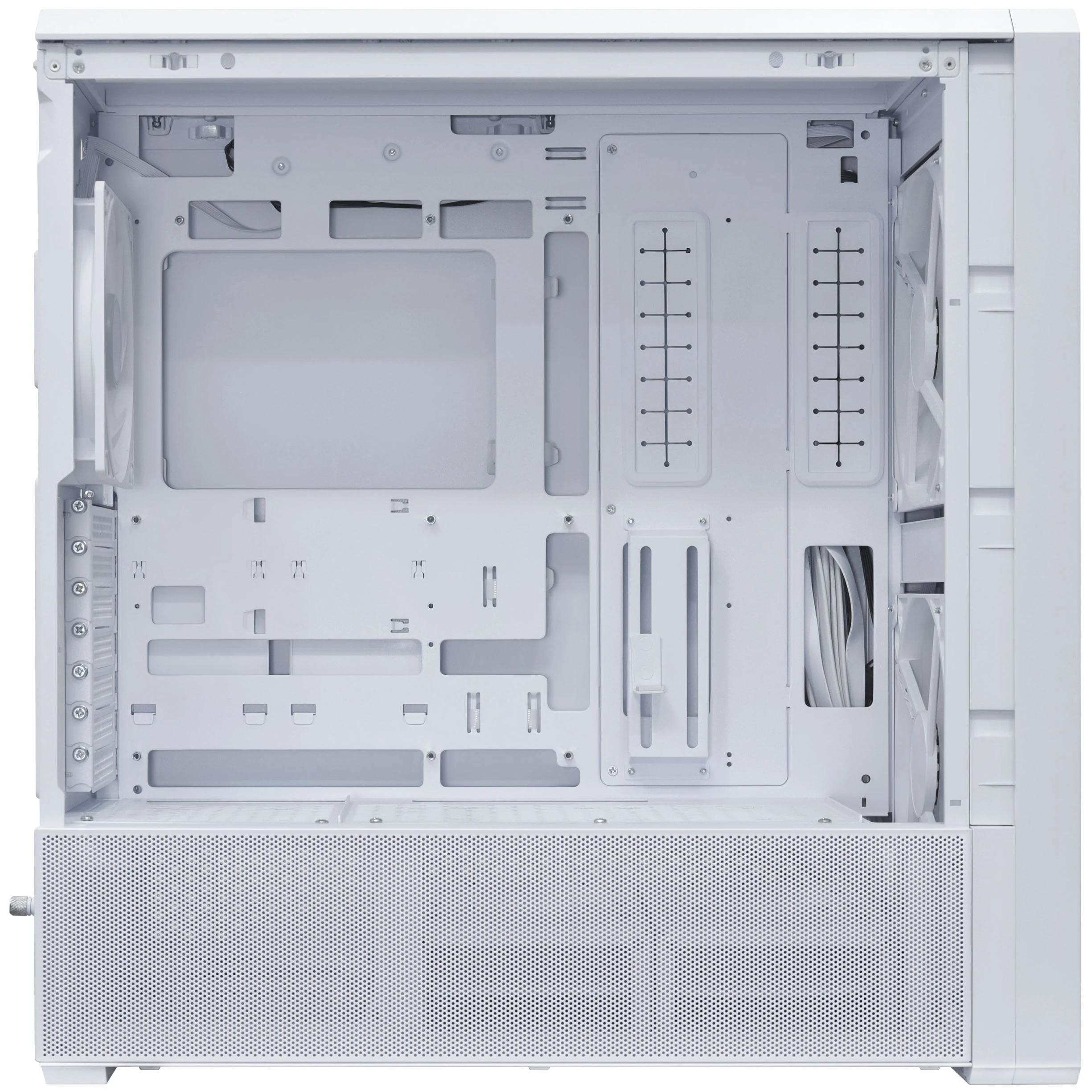 Lian Li LANCOOL 217 INF PC Case, Mid-Tower, Tempered Glass, RGB Lighting – Baltas aprašymas - Prekės nuotrauka
